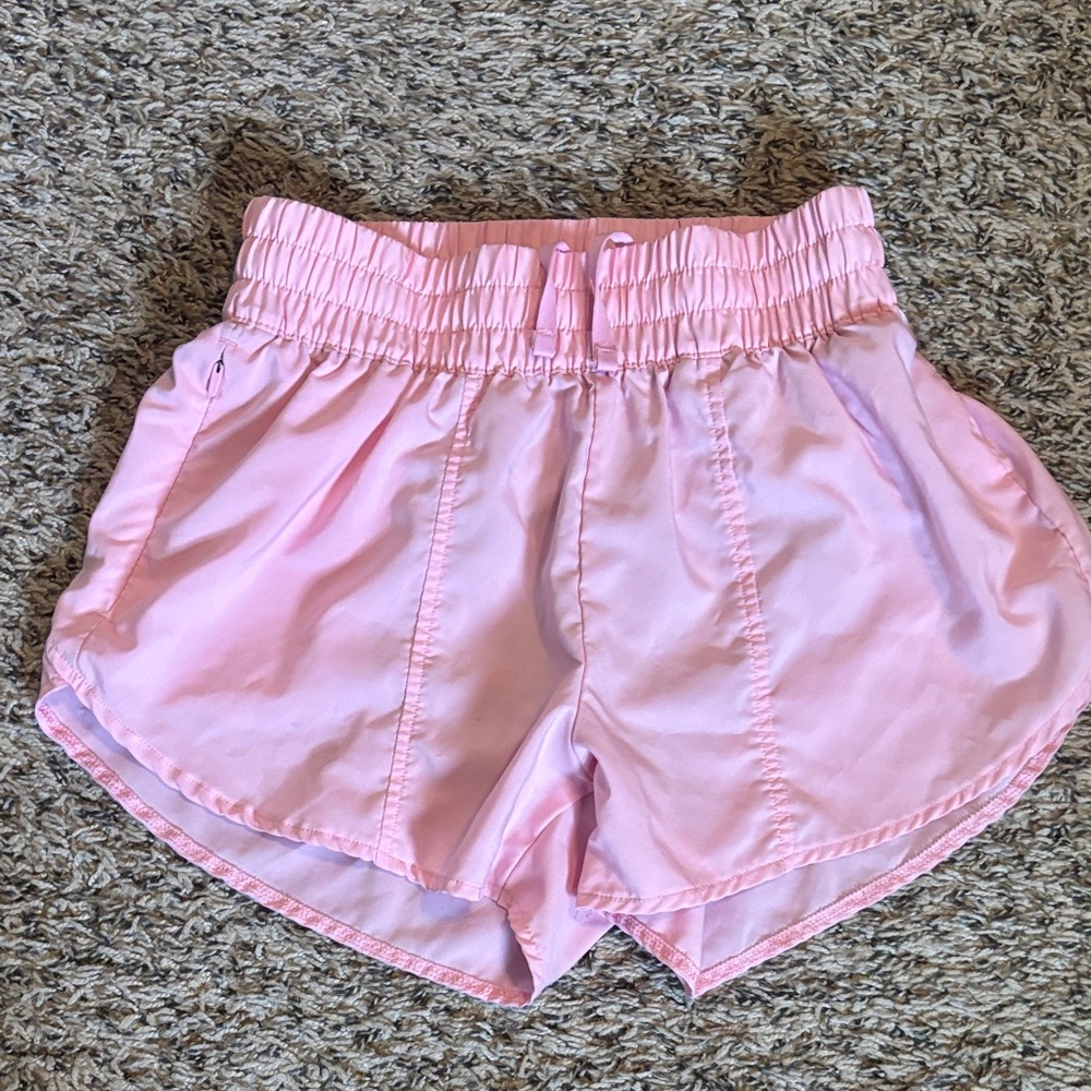 all in motion Pink Elastic-Waist Athletic Shorts